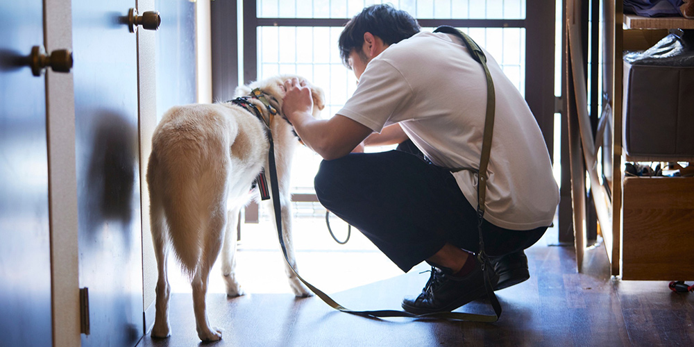 売上の一部を保護犬活動にあてています。